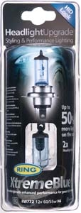 Žárovky Xtreme Blue H4 +50% více světla