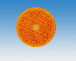 Odrazka oranžová - kruh