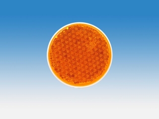 Samolepící odrazka oranžová - kruh
